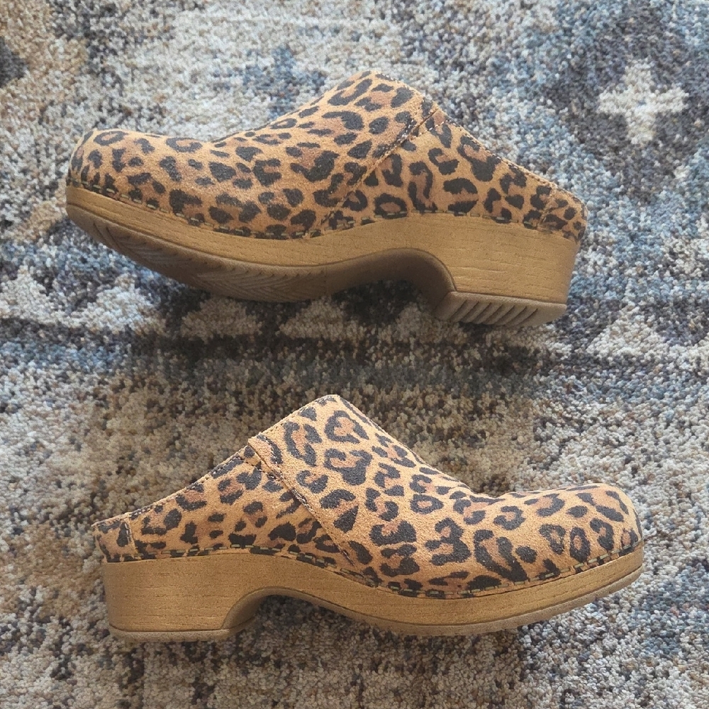 Dansko Leopard Clogs - image 3